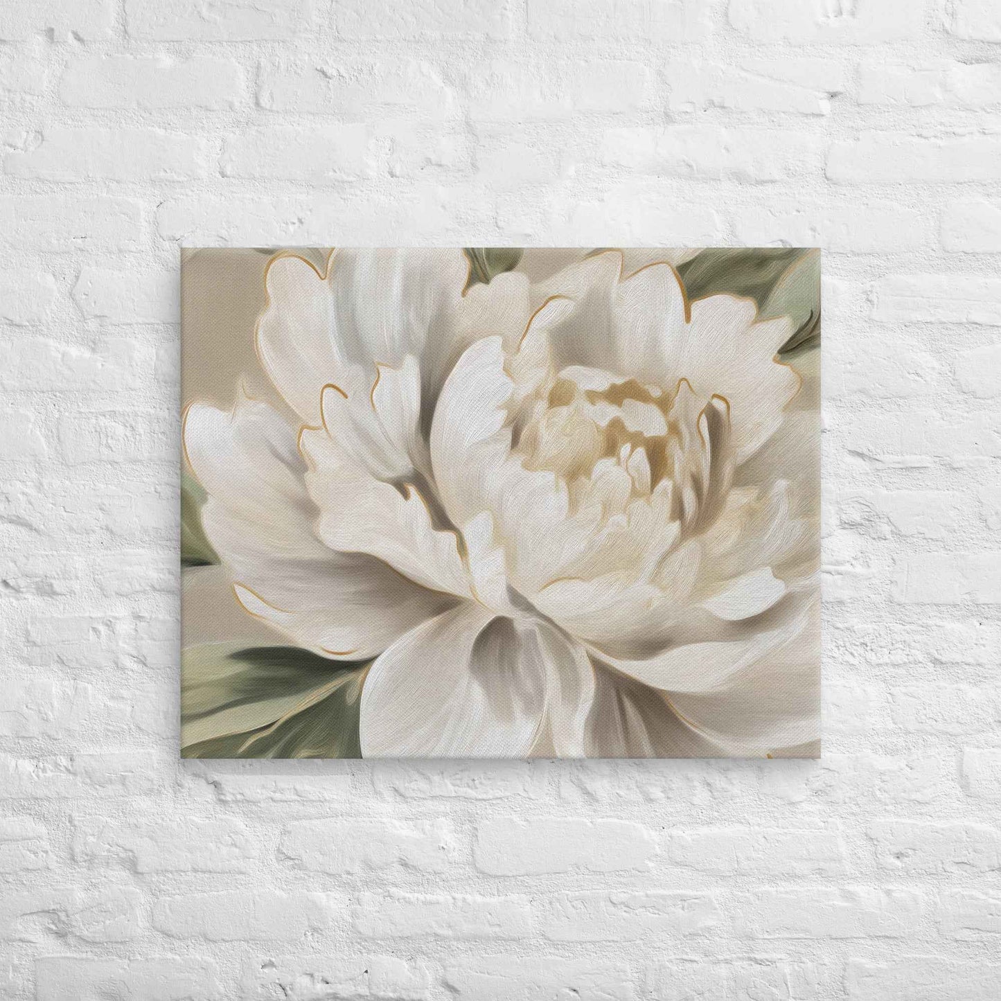 A Whisper of Spring Digital Artwork Peonies Painting Floral Canvas Wall Art Print