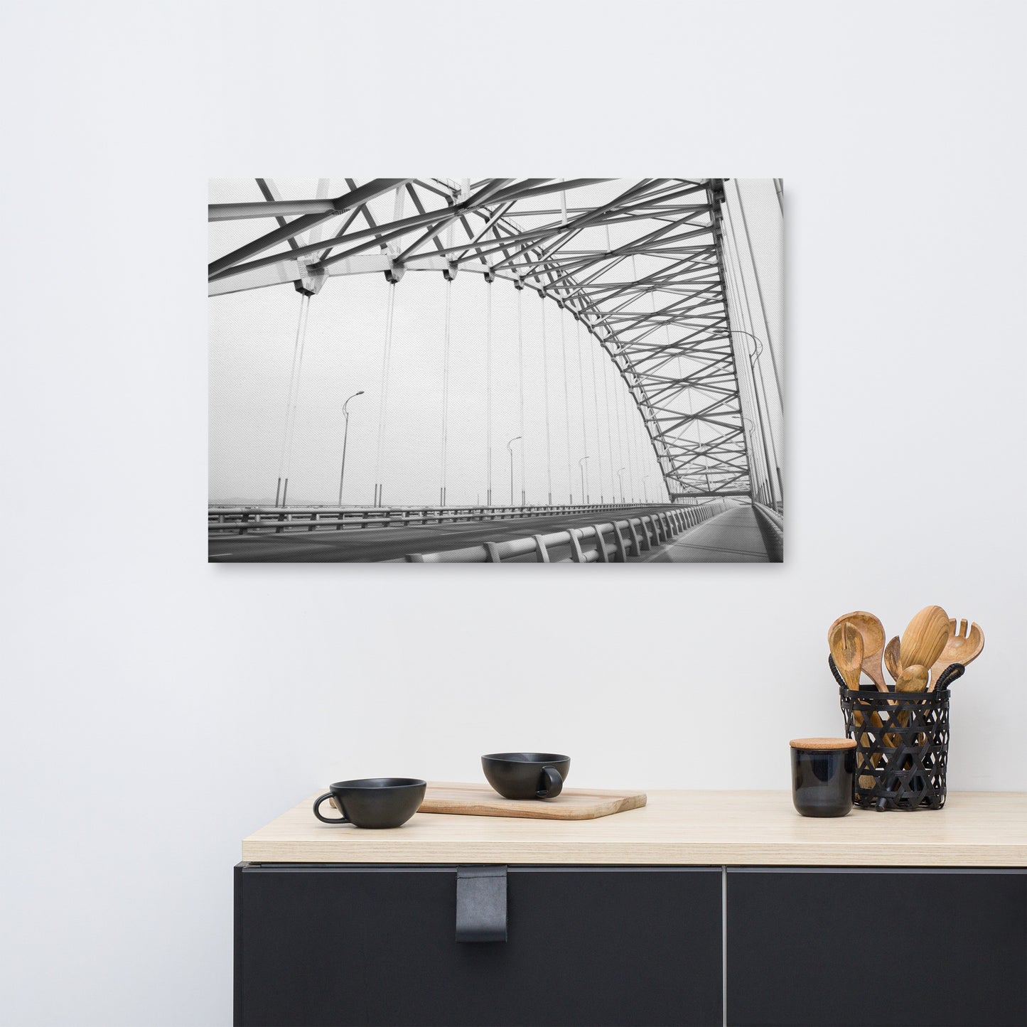 Ethereal Crossing Architectural Photograph Canvas Wall Art Print