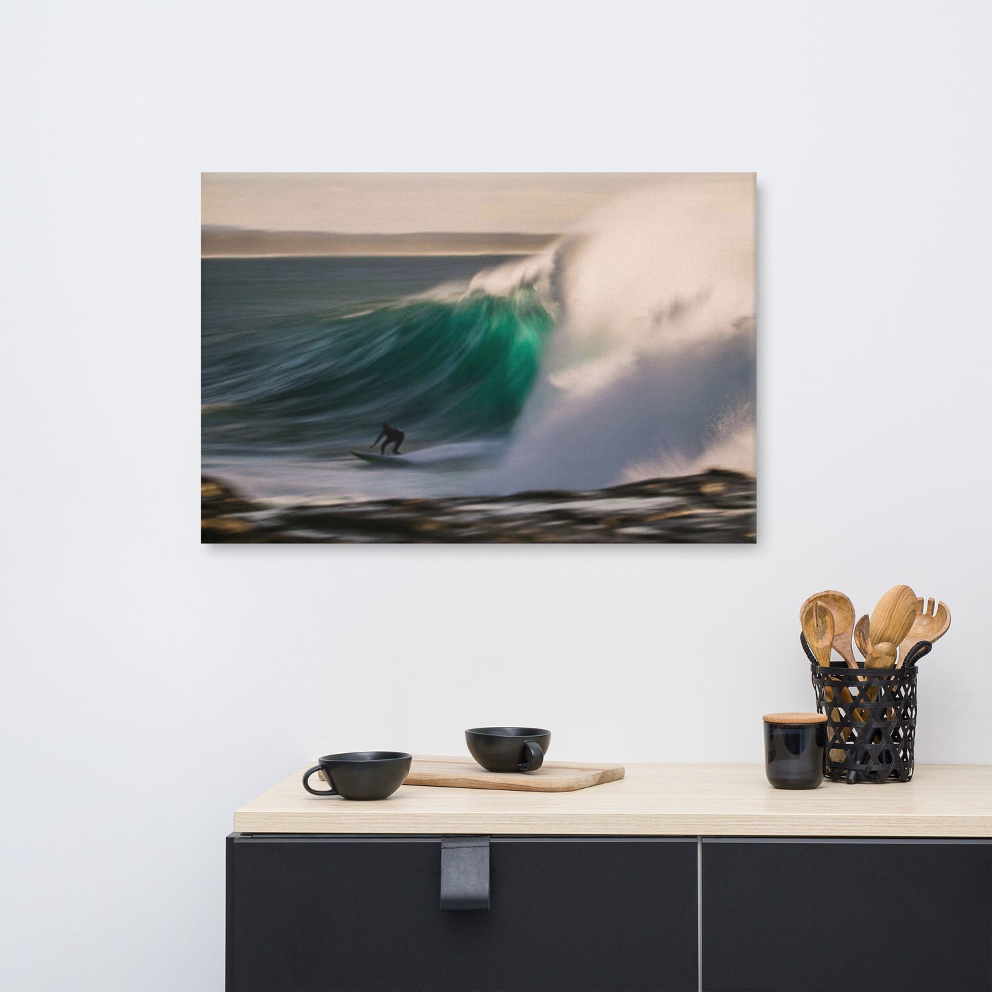 Dance of Water and Light Coastal Lifestyle / Abstract / Landscape Photograph Canvas Wall Art Print