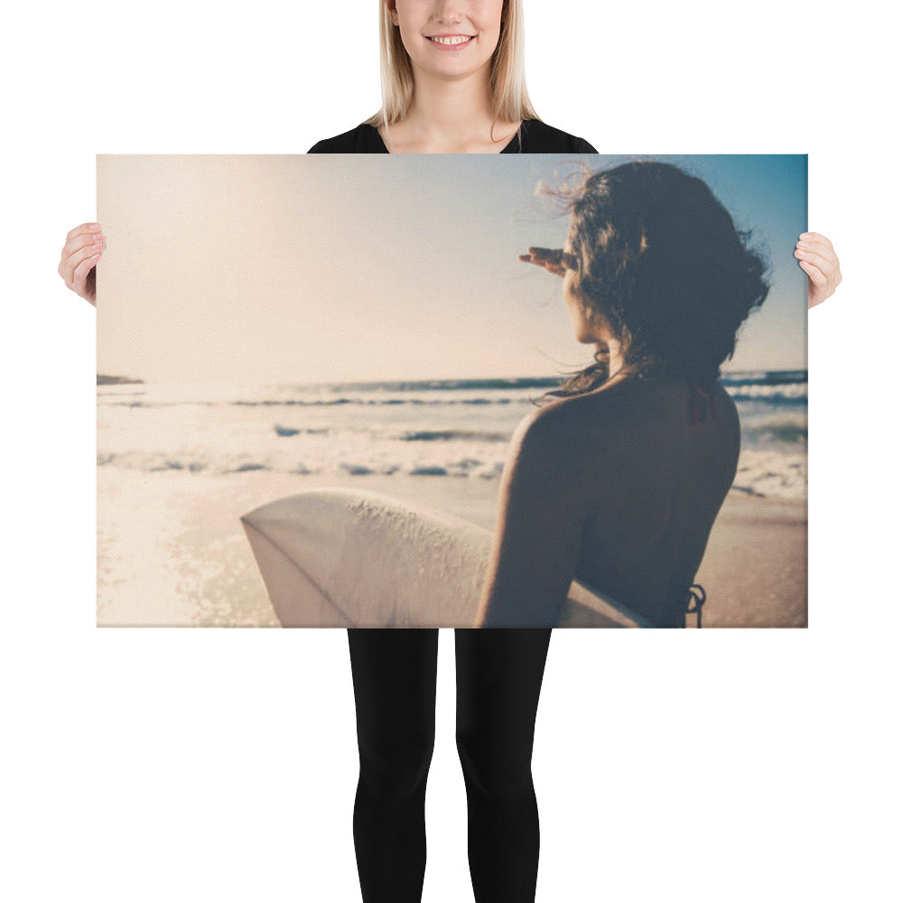 Saltwater Sunrise Coastal Lifestyle Photograph Canvas Wall Art Print