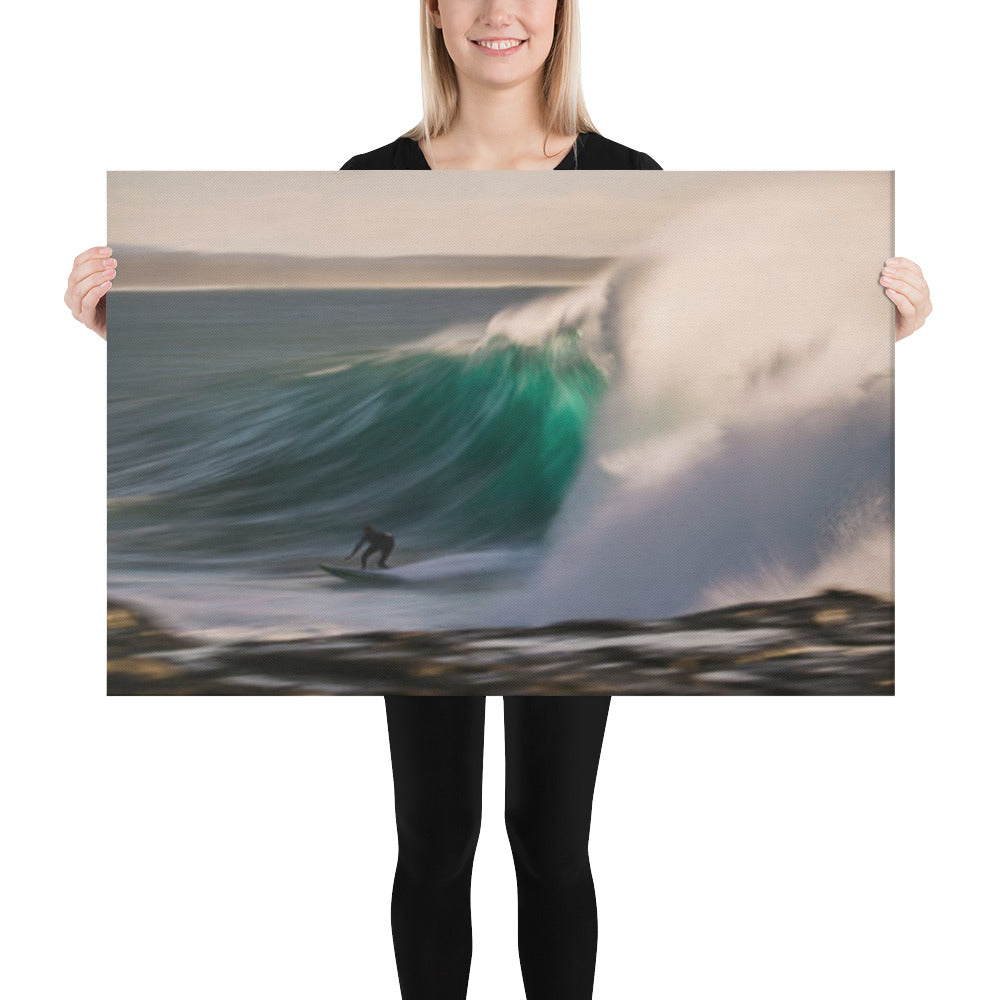 Dance of Water and Light Coastal Lifestyle / Abstract / Landscape Photograph Canvas Wall Art Print