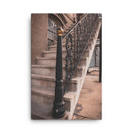 John Rourke House Wrought Iron Railing Steps Savannah GA Canvas Wall Art Prints
