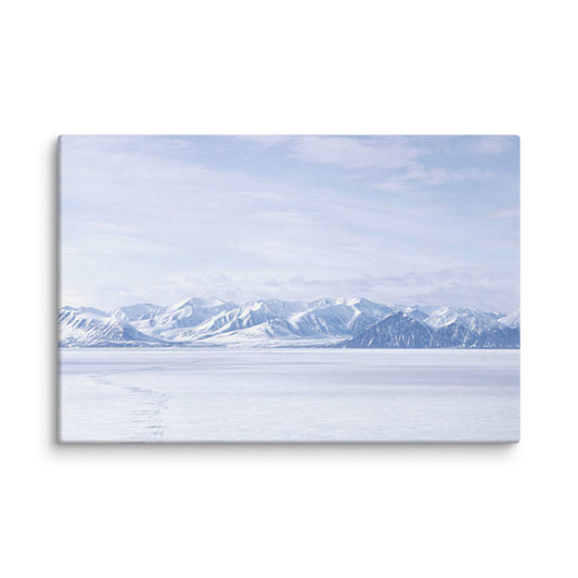 Winter's Majesty Rural Landscape Photograph Canvas Wall Art Print