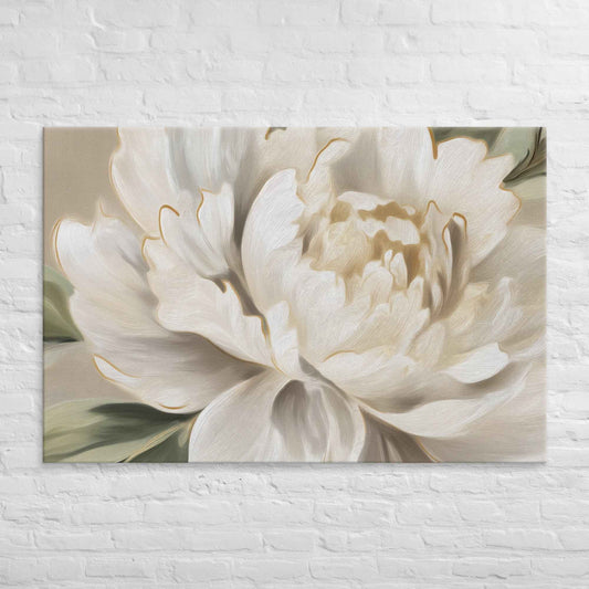 A Whisper of Spring Digital Artwork Peonies Painting Floral Canvas Wall Art Print