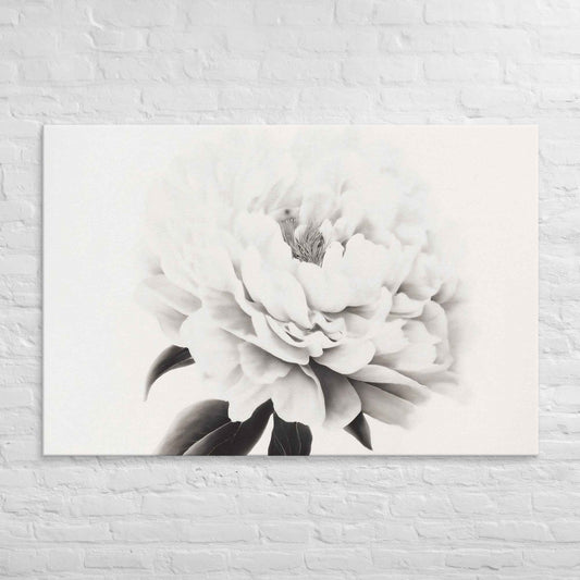 Pure Petals Floral Digital Artwork Abstract Peony Print Canvas Wall Art