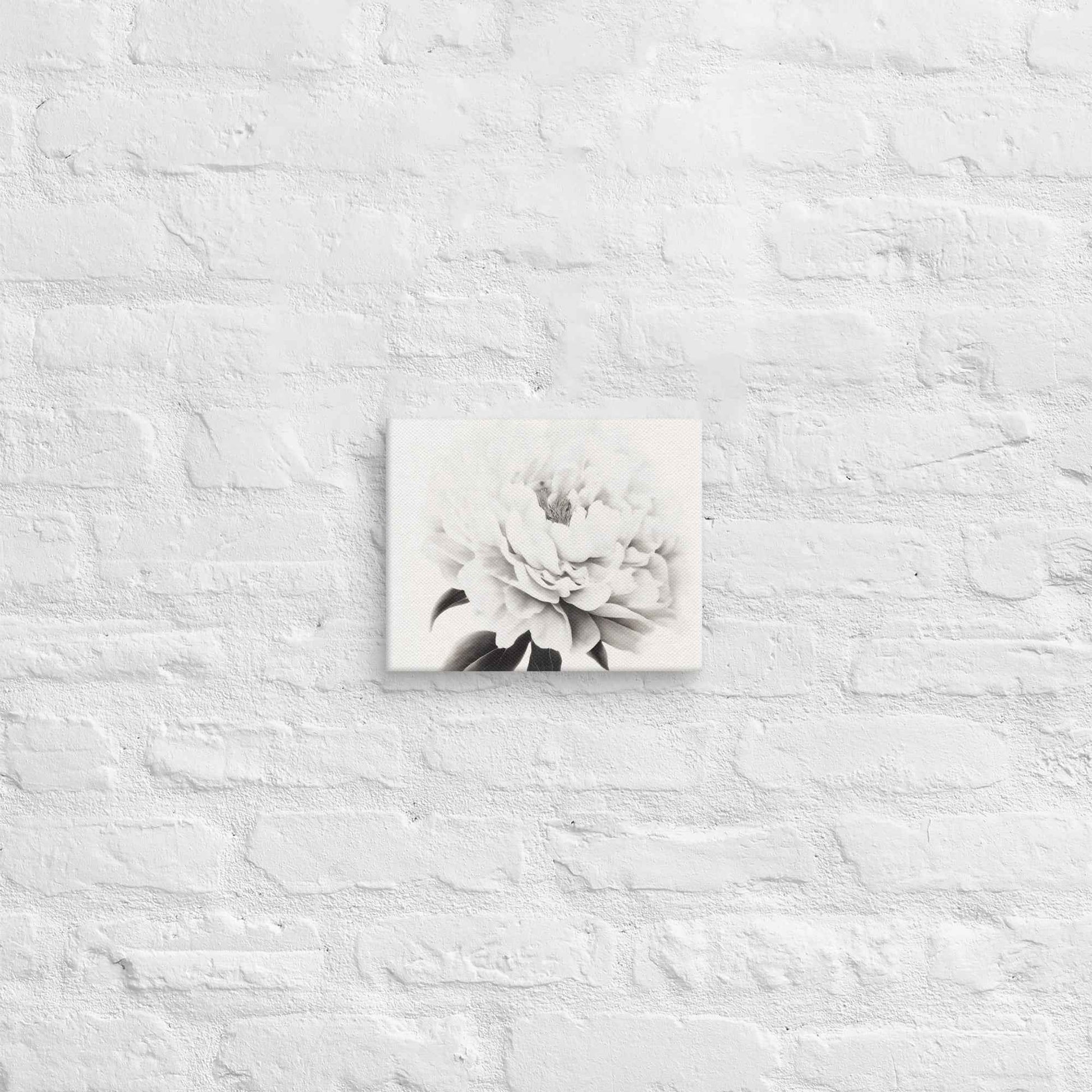 Pure Petals Floral Digital Artwork Abstract Peony Print Canvas Wall Art
