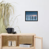 Cloudy Sunrise at Port Mahon Lighthouse Ruins Framed Photo Paper Wall Art Prints