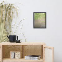 Early Morning Fog on the River Landscape Framed Photo Paper Wall Art Prints