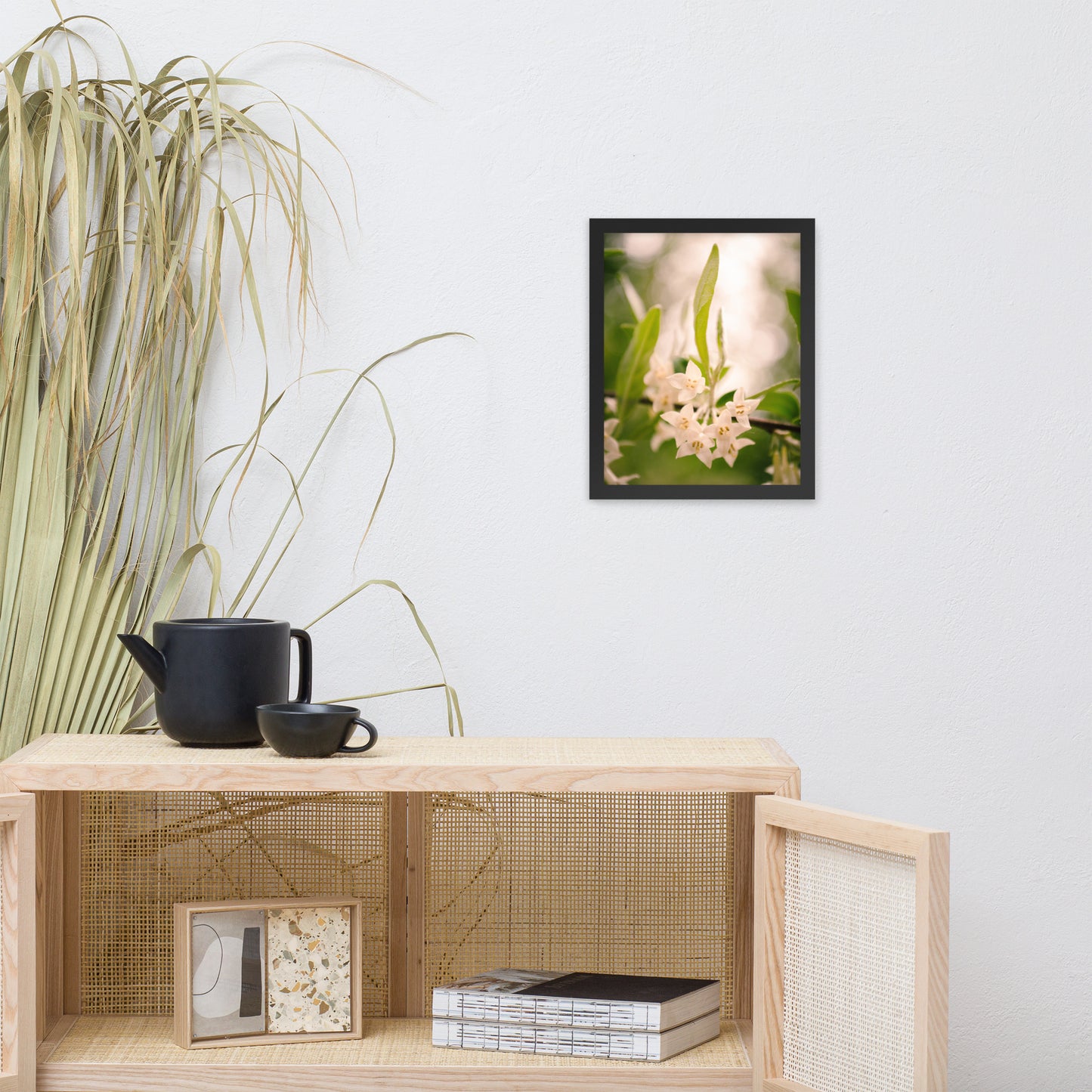 Floral Tranquility Flower Nature Photo Framed Wall Art Print