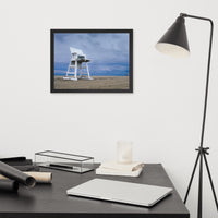 Approaching Storm Landscape Photo Paper Coastal Art Framed Wall Art Print