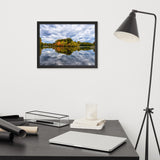 Autumn Reflections Rural Landscape Framed Photo Paper Wall Art Prints