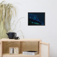 Ben Franklin Bridge Urban Landscape Photo Framed Wall Art Print