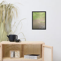 Early Morning Fog on the River Landscape Framed Photo Paper Wall Art Prints