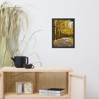 Fall Path Nature Landscape Framed Photo Paper Wall Art Prints