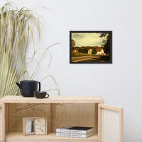 Greenbank Mill Summer Colorized Rural Framed Photo Paper Wall Art Prints