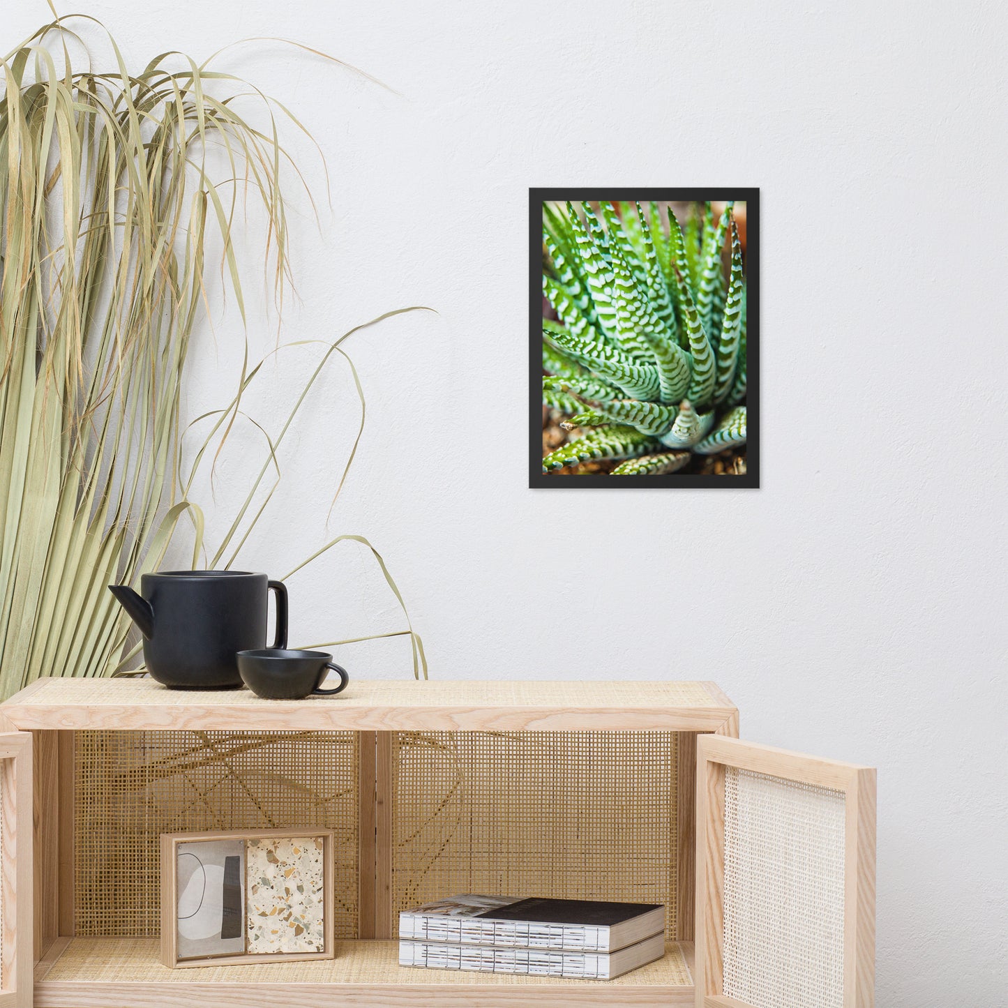 Succulent 2 Botanical Nature Photo Framed Wall Art Print