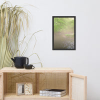 Early Morning Fog on the River Landscape Framed Photo Paper Wall Art Prints