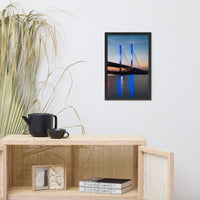 Indian River Bridge 2 Urban Landscape Photo Framed Wall Art Print