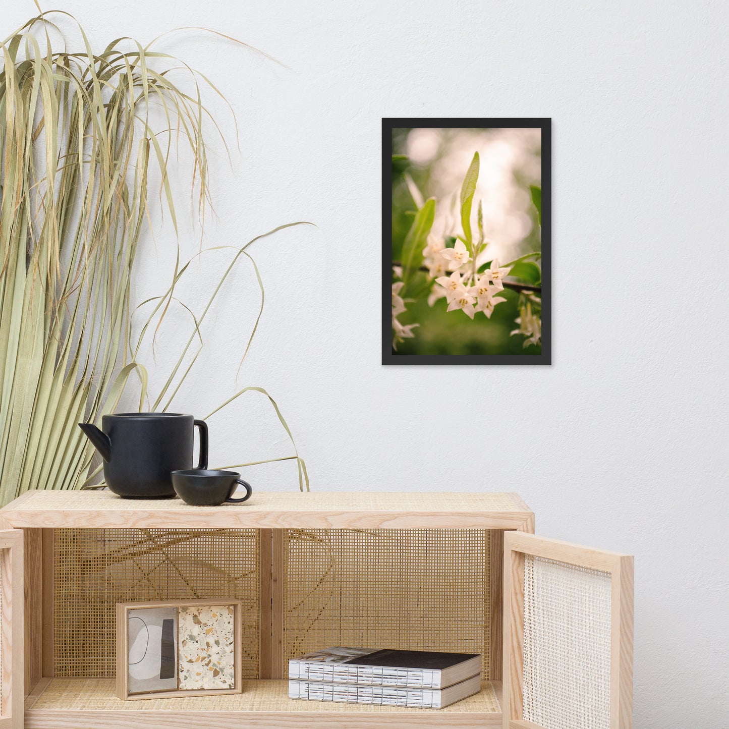 Floral Tranquility Flower Nature Photo Framed Wall Art Print