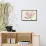 Lotus Flower Creamy Haze Effect Floral Nature Photo Framed Photo Paper Poster