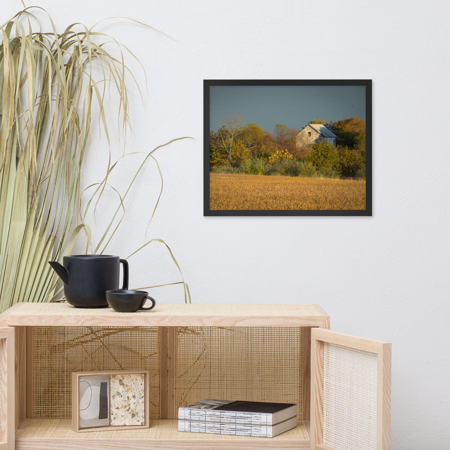 Farmhouse Rustic Wall Art: Abandoned Barn In The Trees Framed Photo Rustic / Country Style Landscape Photography Wall Art Prints - Artwork - Wall Decor