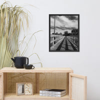 Follow the Lines Rural Landscape Framed Photo Paper Wall Art Prints