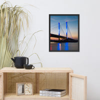 Indian River Bridge 2 Urban Landscape Photo Framed Wall Art Print