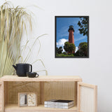 Jupiter Lighthouse 2 Color Framed Photo Paper Wall Art Prints