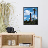 Jupiter Lighthouse Color Coastal Landscape Framed Photo Paper Wall Art Prints