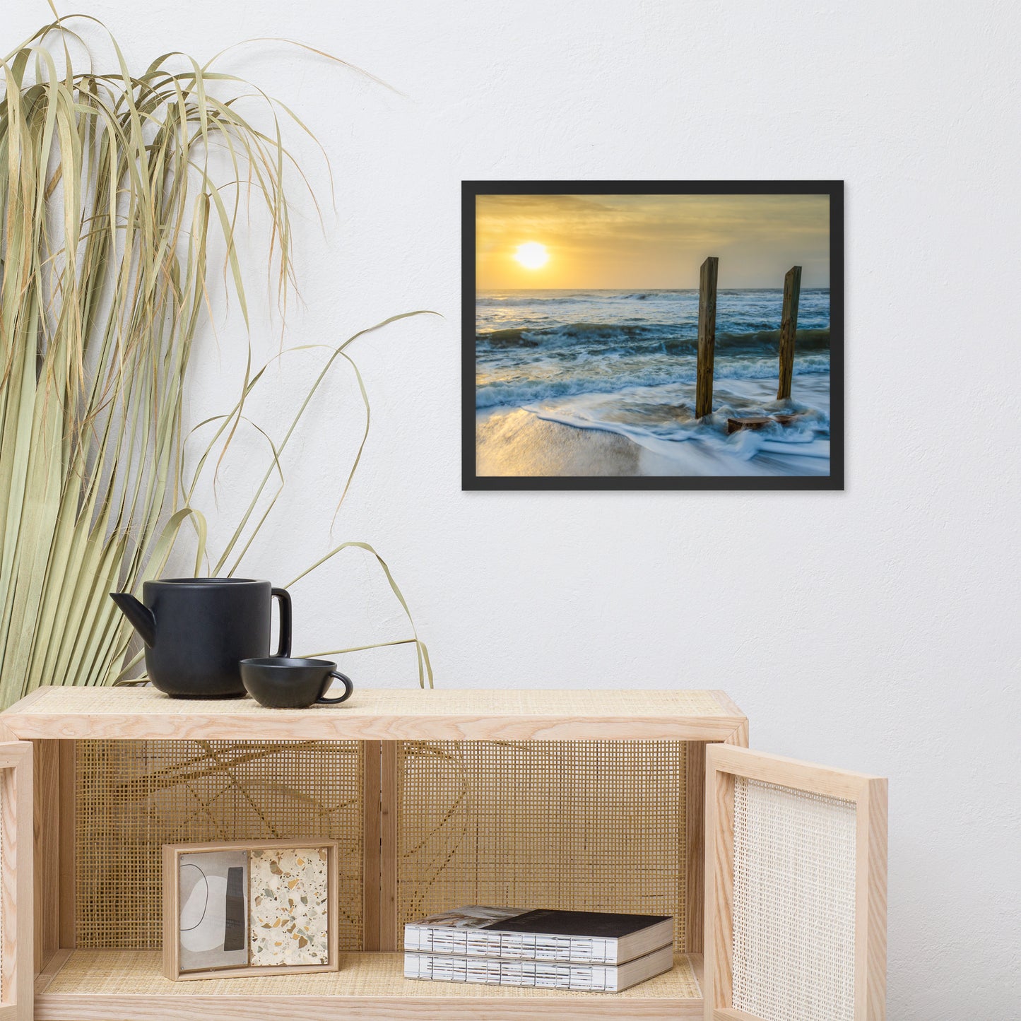 Kissed by the Sea Coastal Landscape Framed Photo Paper Wall Art Prints
