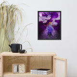 Stigma of Iris Floral Nature Photo Framed Wall Art Print