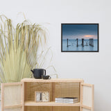 Cloudy Sunrise at Port Mahon Lighthouse Ruins Framed Photo Paper Wall Art Prints