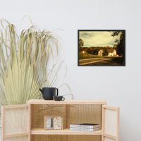 Greenbank Mill Summer Colorized Rural Framed Photo Paper Wall Art Prints