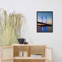 Indian River Bridge 2 Urban Landscape Photo Framed Wall Art Print