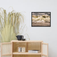 Crashing Ashore Coastal Nature Photo Framed Wall Art Print