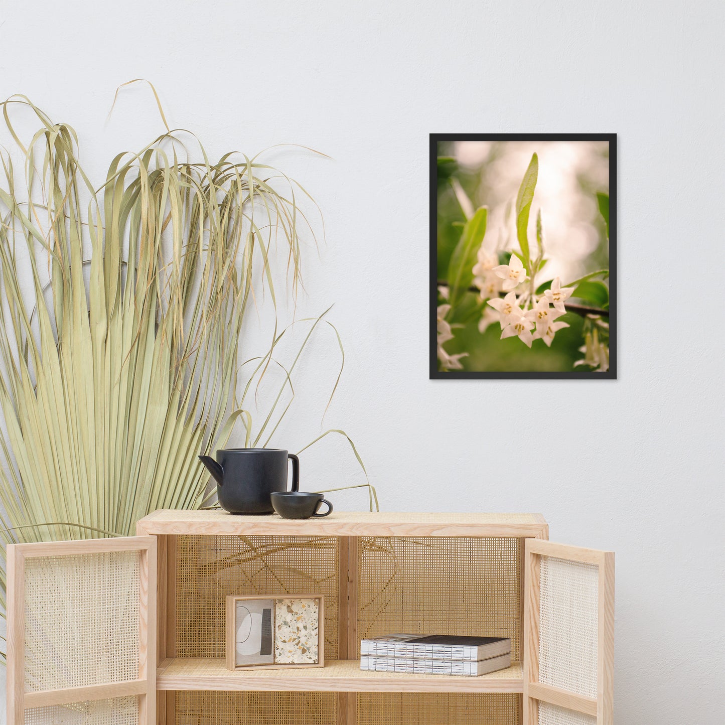 Floral Tranquility Flower Nature Photo Framed Wall Art Print