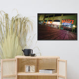 Low On The Boards Urban Landscape Photo Framed Wall Art Print