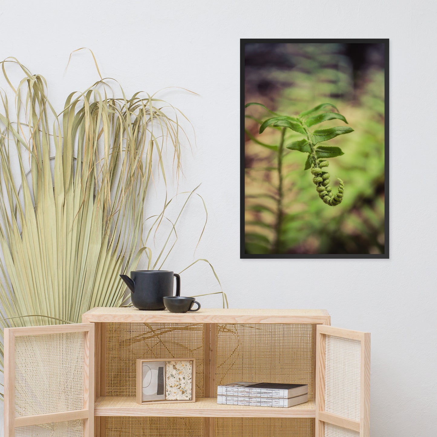 Growth of the Forest Floor Botanical Nature Photo Framed Wall Art Print