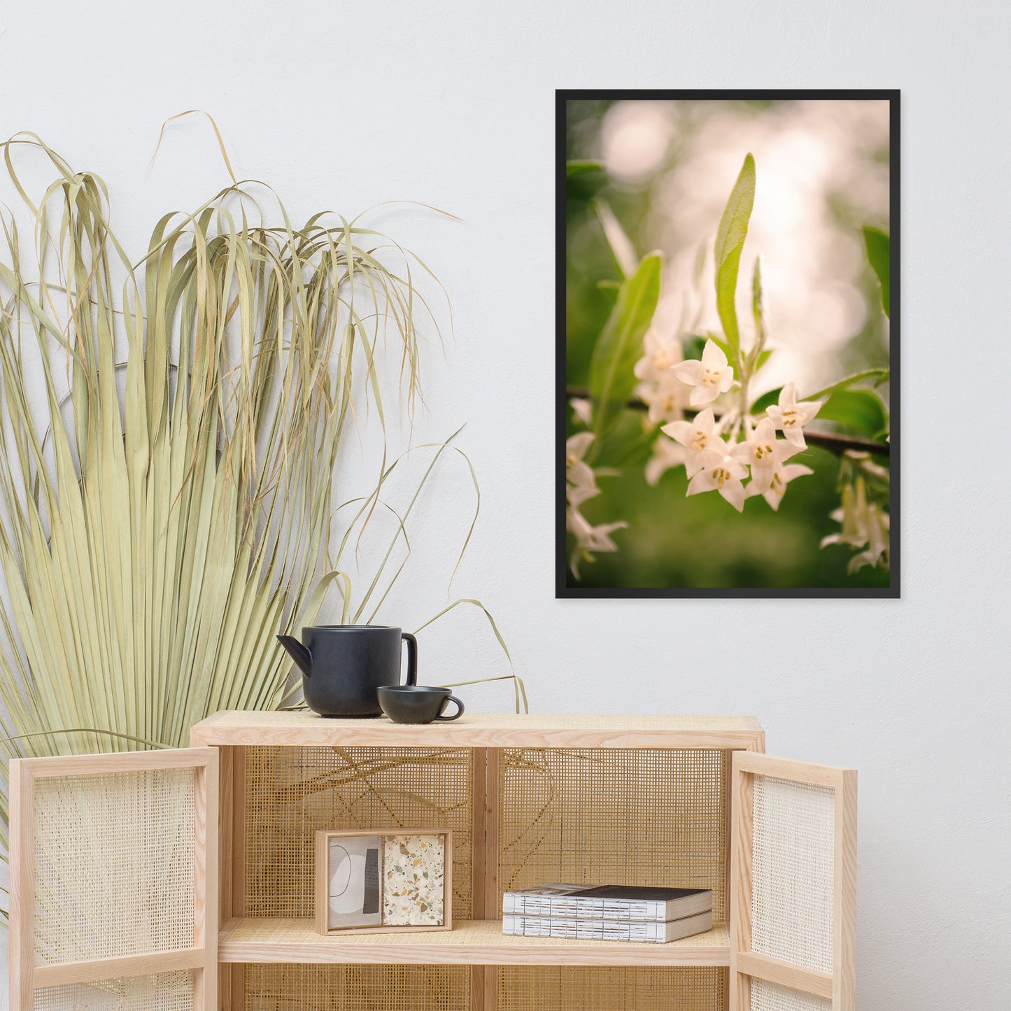 Floral Tranquility Flower Nature Photo Framed Wall Art Print