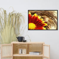 Floating Mum Floral Nature Photo Framed Wall Art Print