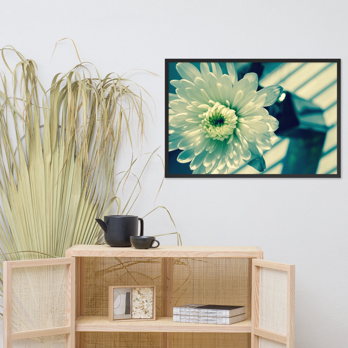 Melancholy Flower Floral Nature Photo Framed Wall Art Print