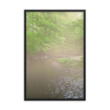 Early Morning Fog on the River Landscape Framed Photo Paper Wall Art Prints