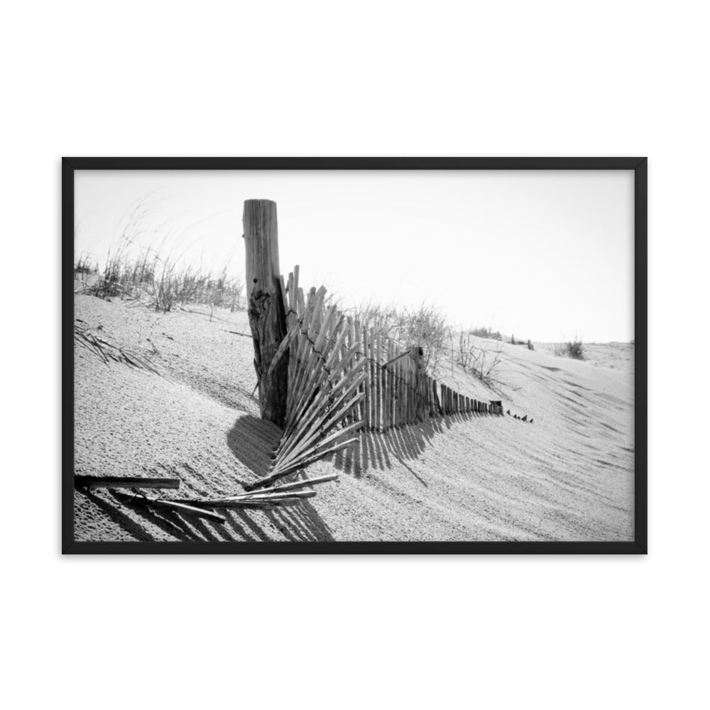 High Key Dunes Coastal Landscape Framed Photo Paper Wall Art Prints