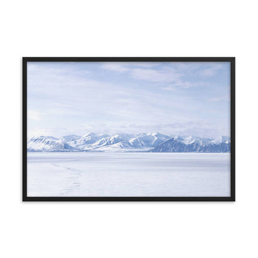 Winter's Majesty Rural Landscape Photograph Framed Wall Art Print
