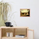 Greenbank Mill Summer Colorized Rural Framed Photo Paper Wall Art Prints