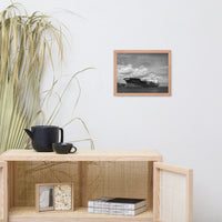 Ship on The St. Johns River Coastal Photo Framed Wall Art Print