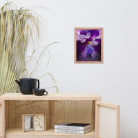 Stigma of Iris Floral Nature Photo Framed Wall Art Print