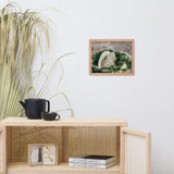 Seaweed and Shells Coastal Nature Photo Framed Wall Art Print