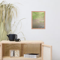 Early Morning Fog on the River Landscape Framed Photo Paper Wall Art Prints