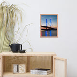 Indian River Bridge 2 Urban Landscape Photo Framed Wall Art Print